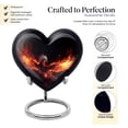 thumbnail image 3 of Red And Blue Phoenix In Fire Heart Shaped Urn Human Ashes - Urns For Adult Male Small - Adult Urns For Human Ashes Women - Memorial Urns For Human Ashes Heart Keepsake - Urns For Ashes (Size -3",4pcs), 3 of 5