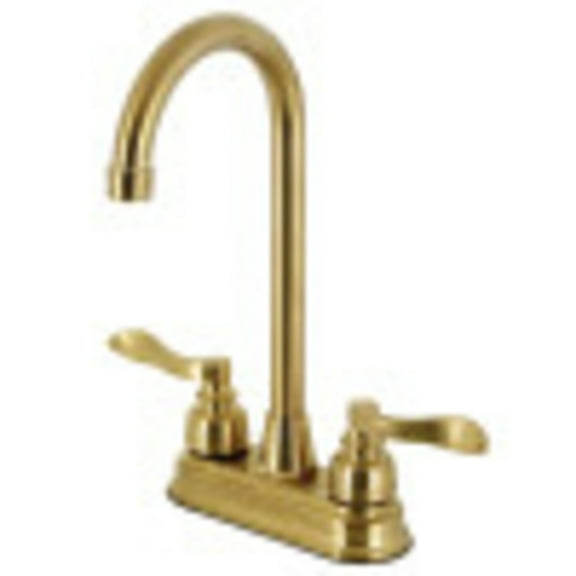 Kingston Brass KB8497FL Bar Faucet, Brushed Brass