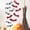 A, variant on YingYouFu 12PC Halloween Bat Wall Decals, 3D Realistic Wall Stickers Decor for Holiday Home Decoration, Removable Wall Decor for Home Window Door Party Indoor Outdoor Use