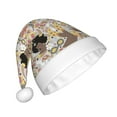 thumbnail image 2 of Bingfone Groovy Disco Santa Hat for Adults,Unisex Christmas Hat Hats Extra Thicken Classic Plush for Christmas New Year Festive Holiday, 2 of 6