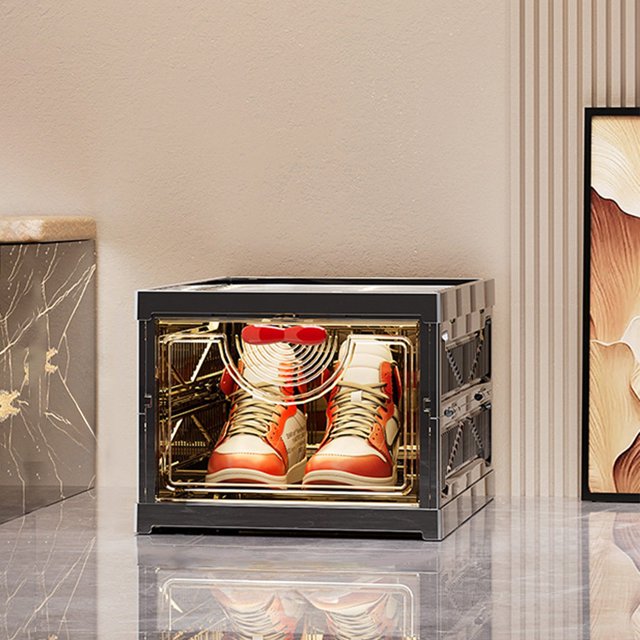 Folding Shoe Cabinet Installation-free Large Capacity Multi Layer Shoe Organizer Plastic Transparent Shoe Box Shoe Racks