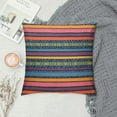 thumbnail image 2 of MLJA Set of Bohemian Throw Pillow Covers Decorative Boho Mexican Retro Stripe Multicolor Pillow Cases to Your Home,, 2 of 5