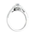 thumbnail image 2 of 1/2 Carat Double Halo Diamond Ring in 14K White Gold (Ring Size 8.5) (I1-I2 Clarity), 2 of 4