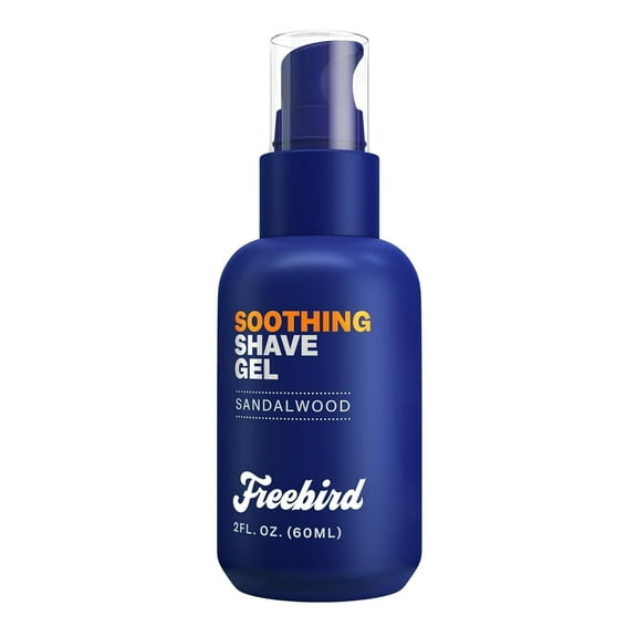 Freebird Shave Gel for Men - Ultra Smooth, Sensitive Skin Formula Ideal for Shaving, Sandalwood 60mL