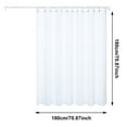 thumbnail image 3 of PEVA Shower Curtain Liner Clear - Waterproof Bathroom Shower Liner, Lightweight, Fits Standard Tub/Shower (Clear), 3 of 9