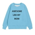 thumbnail image 4 of TFEOQRY Children Girls And Boys Hoodless Sweatshirts Long Sleeved Printed Round Neck Top shirt, 4 of 4