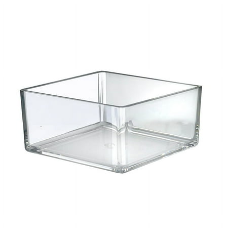 UPC: 0752830043428 | Azar Displays 556348 8  Deluxe Clear Acrylic Square Cube Bin for Counter  4-Pack