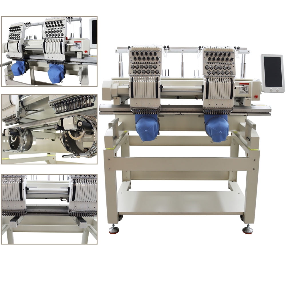 Double-station Automatic Embroidery Machine Caps Logo Embroidery Machine 12 Needles Embroidery Machine