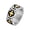 Silver Gold, variant on Men's Stainless Steel Cross Ring 10mm Retro Vintage Christian Cross Band Style Biker Ring Silver Gold Size 11