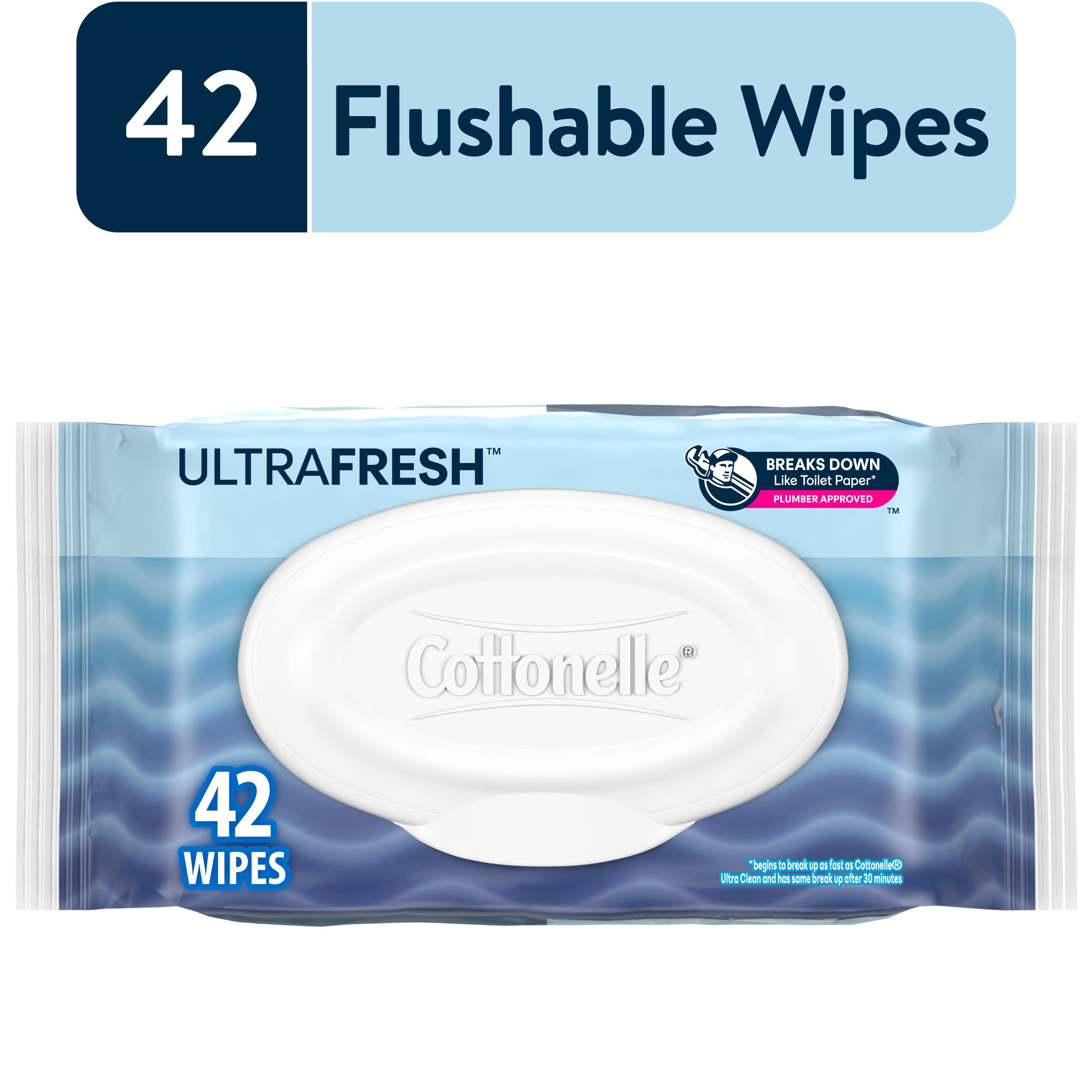 Cottonelle Ultra Fresh Flushable Wet Wipes, 1 Flip-Top Pack