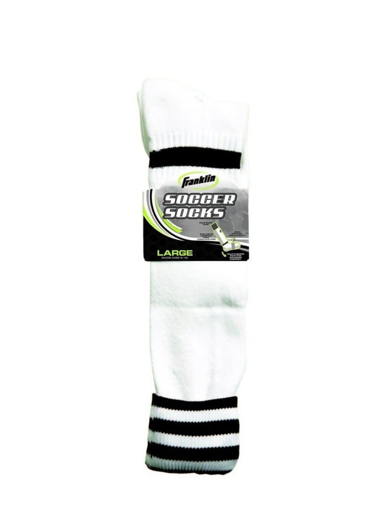 Black/White Adult Soccer Socks (Pack 6)