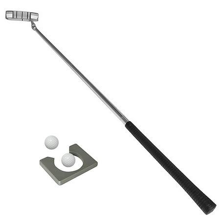 Andoer Putting Set with Putter 2 Balls Putting Cup for Travel Indoor Putting Practice Portable Putter Kit Fits for Right Handed