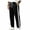 Black, variant on UDAUDU Men's Wide Leg Sweatpant Athletic Lounge Baggy Pants with Pockets Drawstring Trouser Casual Workout Open Bottom Sweatpant 2XL