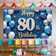 thumbnail image 6 of Colorful Design Happy Birthday Banner Decorative Balloons Party Backdrop for Birthday Party Milestone Celebration Event Decoration, 6 of 8
