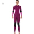 thumbnail image 3 of Titisuques Ultrathin Manga larga Pantalones largos Traje de baño Una pieza profesional Impermeable espesado para nadar Snorkeling Surfing Woman / Wine Red S Eigraketly OD017133-26, 3 of 7