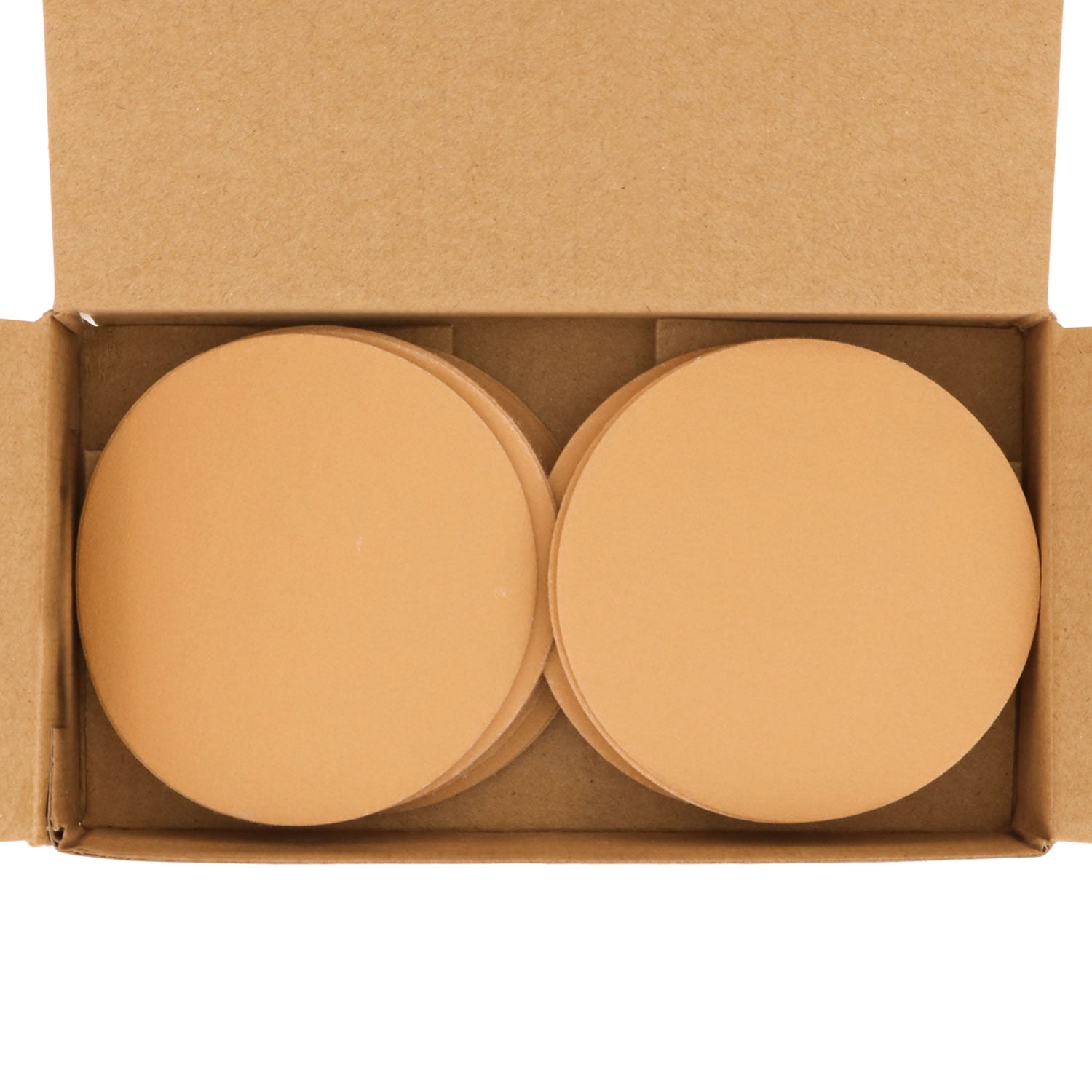 Box of 30 Sandpaper 180 Grit 3" Gold Hook & Loop Sanding Discs DA Sanders 
