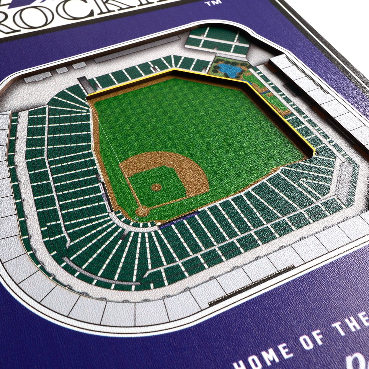 Colorado Rockies 8'' x 32'' 3D StadiumView Banner