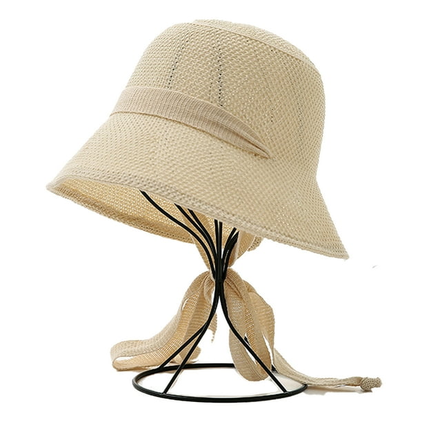 Sombrero de pescador con circunferencia de 56-58cm para mujer, sombrero de pescador para el sol, serpentina que cubre toda la cara, protector solar antiultravioleta
