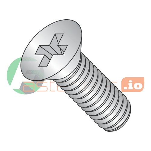 2-56 x 3/8" Machine Screws / Phillips / Flat Head / 18-8 Stainless Steel (Quantity: 5,000 pcs)