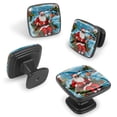 thumbnail image 2 of 4 Pcs Cabinet Handle Drawer Pulls Santa Claus Vacation Knobs with Screws Square Furniture Office Cabinet Knob Decoration, 2 of 7