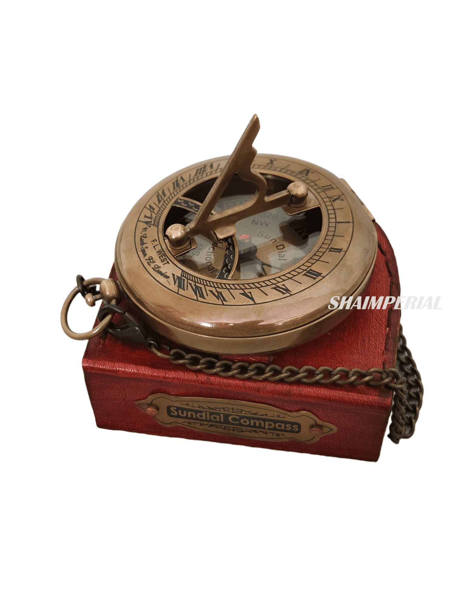 to My Son Compass Personalized Sundial Compass with Leather Case/Gift for SonUnique Gift for Men Beautiful Handmade Sundial Clock Sun Clock Steampunk Clock for Him Antique Decor, Directional Magnetic