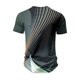 thumbnail image 4 of Summer New Men's Popular T-shirt Printed V-neck Short Sleeved T-shirtS, 4 of 5