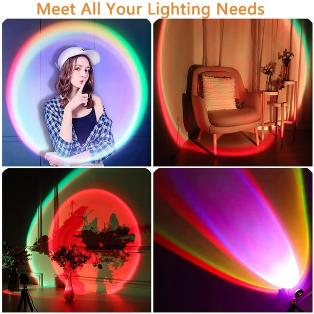 X-Kim 16 Colors Sunset Projector Lamp 360 Degree Rotation Color
