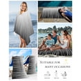 thumbnail image 5 of Black White Beach Towels Oversized Super Absorbent, Ombre Gradient Striped Minimalist Texture Lightweight Bath Towel Quick Dry Sets For Bathroom/Pool/Rv Camping/Beach Play/Gym Room/Picnic 30"x60", 5 of 8