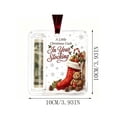 thumbnail image 2 of Christmas Cash Gift Ornament, Christmas Money Holder for Cash Gift, Christmas Tree Decoration, Funny Holiday Xmas Tree Hanging Ornaments Decor(1Pcs,Christmas Stocking Bear Gift Scene), 2 of 5