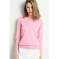 thumbnail image 3 of Nouveaux Vêtements d'Automne Hiver pour Femmes Pull Col Rond Uni à Manches Longues Tricoté Hauts Féminins, 3 of 5