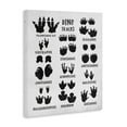 thumbnail image 2 of Stupell Industries Children's Rustic Dinosaur Track Chart with Text Canvas Wall Art Design by Daphne Polselli, 30" x 40", 2 of 5