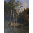 thumbnail image 3 of Ludwig Halauska 19x24 Black Modern Framed Museum Art Print Titled - Forest Area on the Judicial Mountain Near Kaumberg (1878), 3 of 5