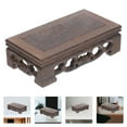 thumbnail image 5 of Eease Wood Retro Style Vase Stand Small Wooden Carving Antique Display Rack Home Supply, 5 of 10