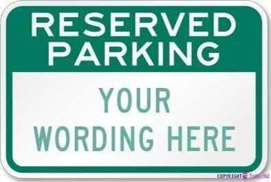 RESIDENTS PARKING ONLY Metal Sign Reserved Blue P Warning Driveway Space Clear 