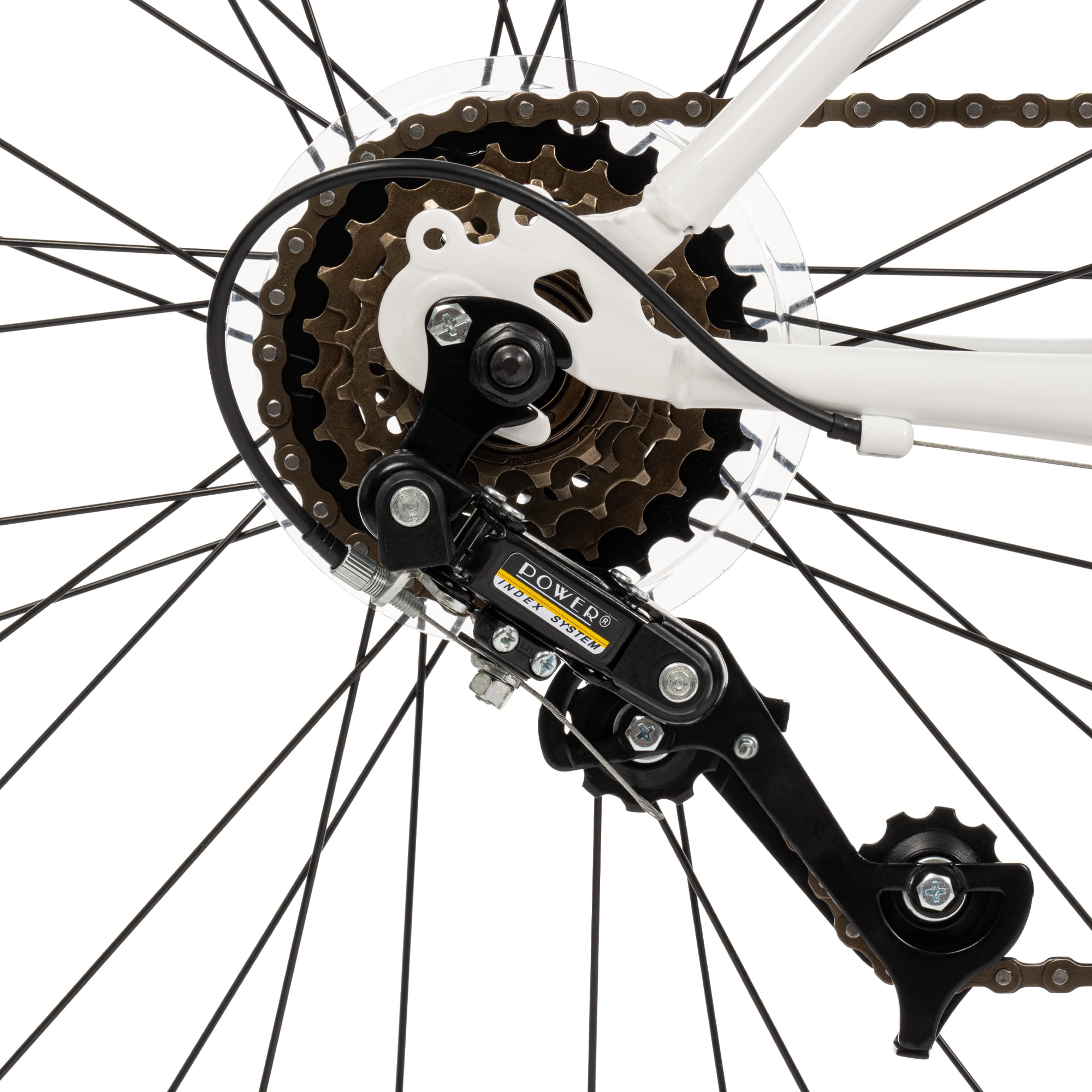 Huffy 26" North Peak Mountain Bike, Fits Riders 5'0"+, White, Adult, Women's