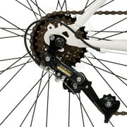 Huffy 26 North Peak Mountain Bike, Fits Riders 50+, White, Adult, Womens