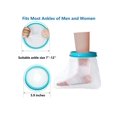 thumbnail image 2 of Tignapoo Housse de Pied en Silicone Imperméable pour Adultes - Bleu Transparent, 28cm, Réutilisable et Durable pour la Douche, Protection des Plaies, Soins Post-Chirurgicaux, 2 of 2