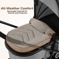 thumbnail image 6 of Vomeast Baby Stroller, Foldable Lightweight Travel Stroller, Reversible Seat, 5-Point Harness, Adjustable Canopy, Gray, 6 of 14