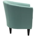 thumbnail image 4 of Fox Hill Trading Windsor 17.5" Traditional Polyester Fabric Club Chair in Blue, 4 of 6
