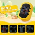 thumbnail image 2 of Juego electrónico Tic Tac Toe YOSHINE 5 en 1 portátil amarillo, 2 of 7