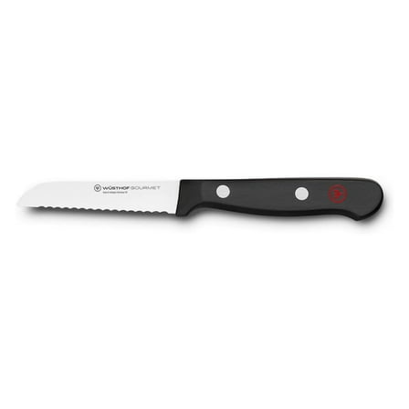Gourmet 3" Serrated Paring Knife,Black