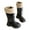 Black, variant on Gaexia Girls Winter Fashion Boots Warm Tall Leather Booties For Kids Stylish Long Boots Comfortable Non Snow Boots For Toddler And Youth