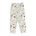 thumbnail image 4 of Daiia Wildflower Watercolor Women's Sleep Pant with Pockets and Drawstring,Pajama Pants-Large, 4 of 9
