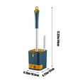 thumbnail image 5 of Vggrvlo Toilet Brush and Holder Set Bathroom Deep Cleaning Toilet Cleaner Scrubber for Deep Cleaning Under Rim Space Saving for Storage Hidden Rv Toilet Decorative Accessories with Caddy, 5 of 6