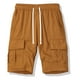 thumbnail image 1 of pstuiky Pantalones cortos deportivos, Pantalones cortos cargo casuales de moda para hombre, con bolsillos y botones, cintura elástica Pantalones cortos de golf, 1 of 3