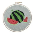 thumbnail image 1 of Punch Starter Rug-Punch Beginner with Adjustable Embroidery Pen And Hoop Needlework Crafts - C1021 Watermelon, 1 of 8