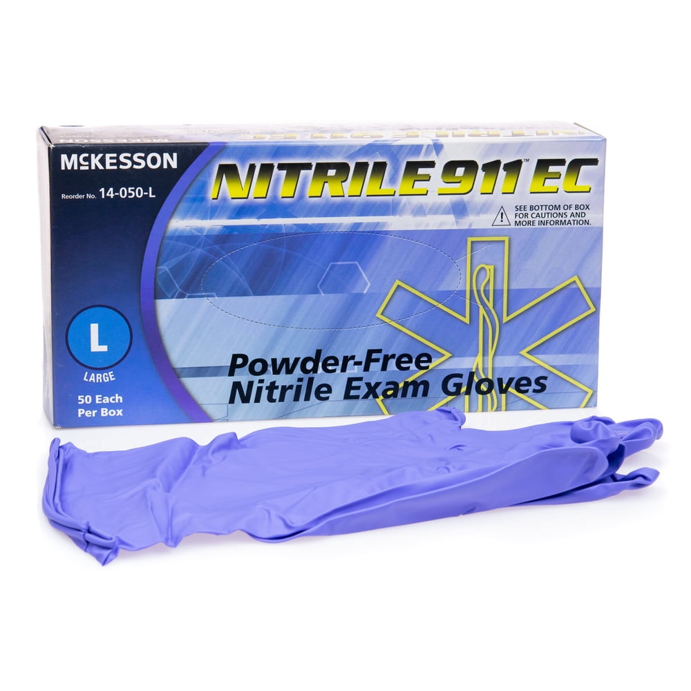 McKesson NITRILE 911 EC Exam Glove Powder Free VARIOUS 14050