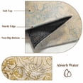thumbnail image 6 of 2x3 Ft Entryway Area Rug, Golden Floral Kitchen Rug Runner Washable Floor Mat, Vintage Smear Abstract Art Non Slip Indoor Door Mat Throw Carpet for Bathroom Living Room Bedroom, 6 of 8