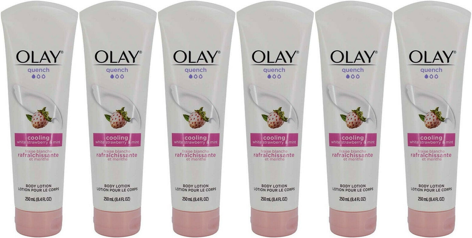 Olay Quench Cooling White Strawberry & Mint Body Lotion, 8.4 Ounce