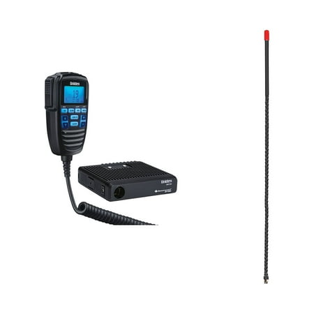 Uniden 40-Channel ANL Noise Limiter CB Radio with CB Antenna, Black CMX760